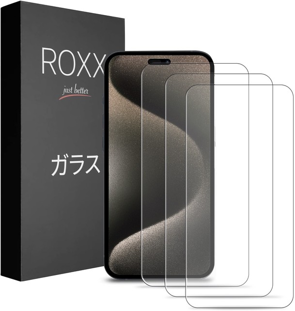 ROXX Japanisches 9H Schutzglas (3 Stück) | iPhone 15 Pro Max