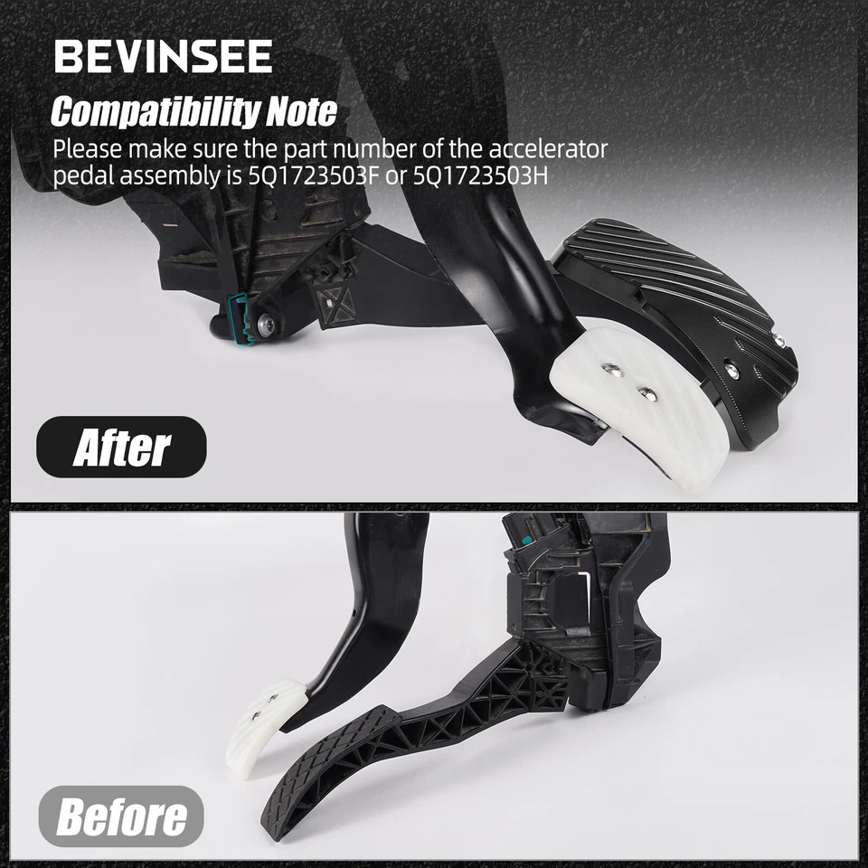 Aluminum Accelerator Pedal Extension & Spacer For VW For Golf R For GTI 1.8 2.0T - Image 4 of 4