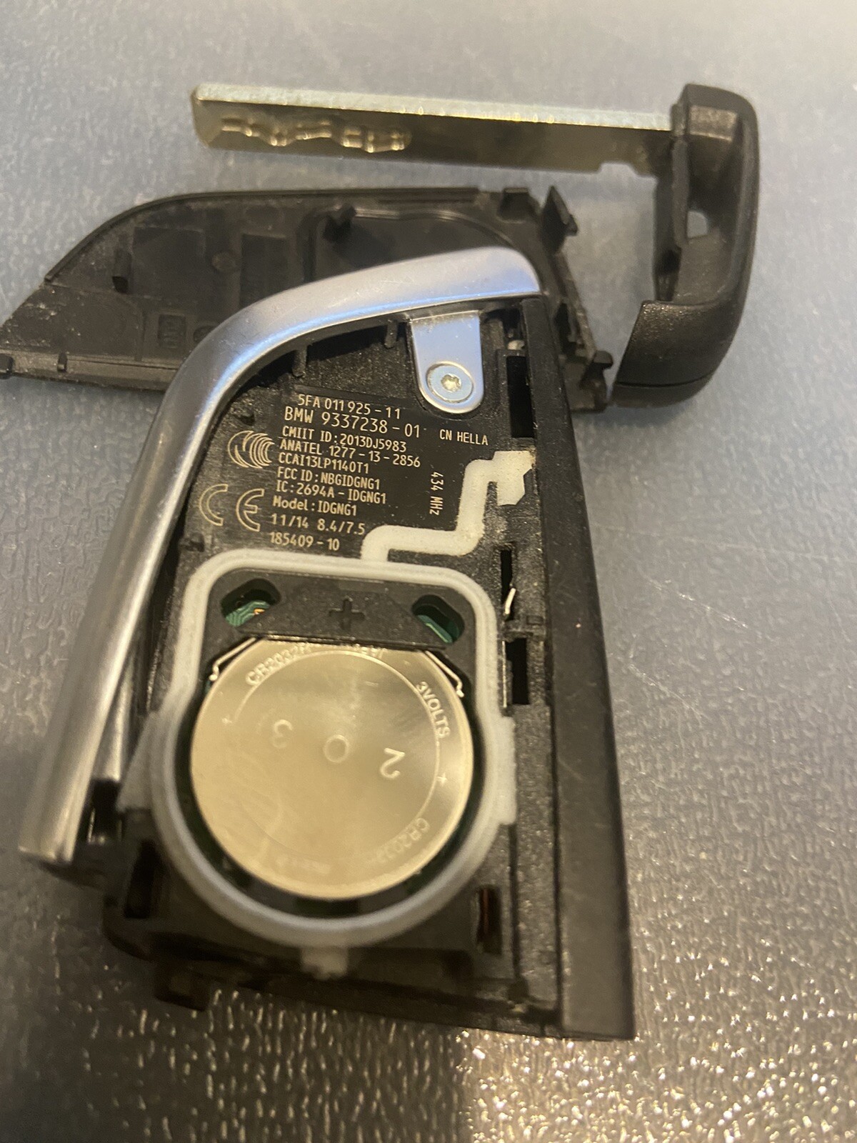 9337238-01 OEM 2014-17 BMW X5 4 BUTTON KEYLESS ENTRY SMART KEY FCC  