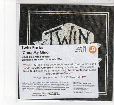 (FB493) Twin Forks, Cross My Mind - 2014 DJ CD