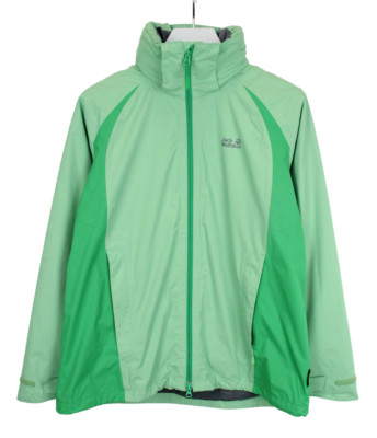 Jack Wolfskin Texapore Jacket Womens XL Waterproof Windproof Hidden Hood
