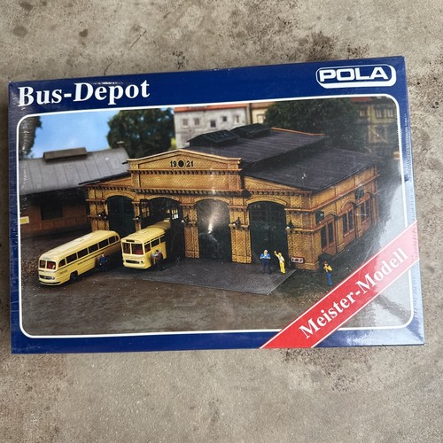 Pola Meister Modelo H0 Escala 310678 Edificio Raro Edificio Municipal Autobús Depot Seal | Zustand: New