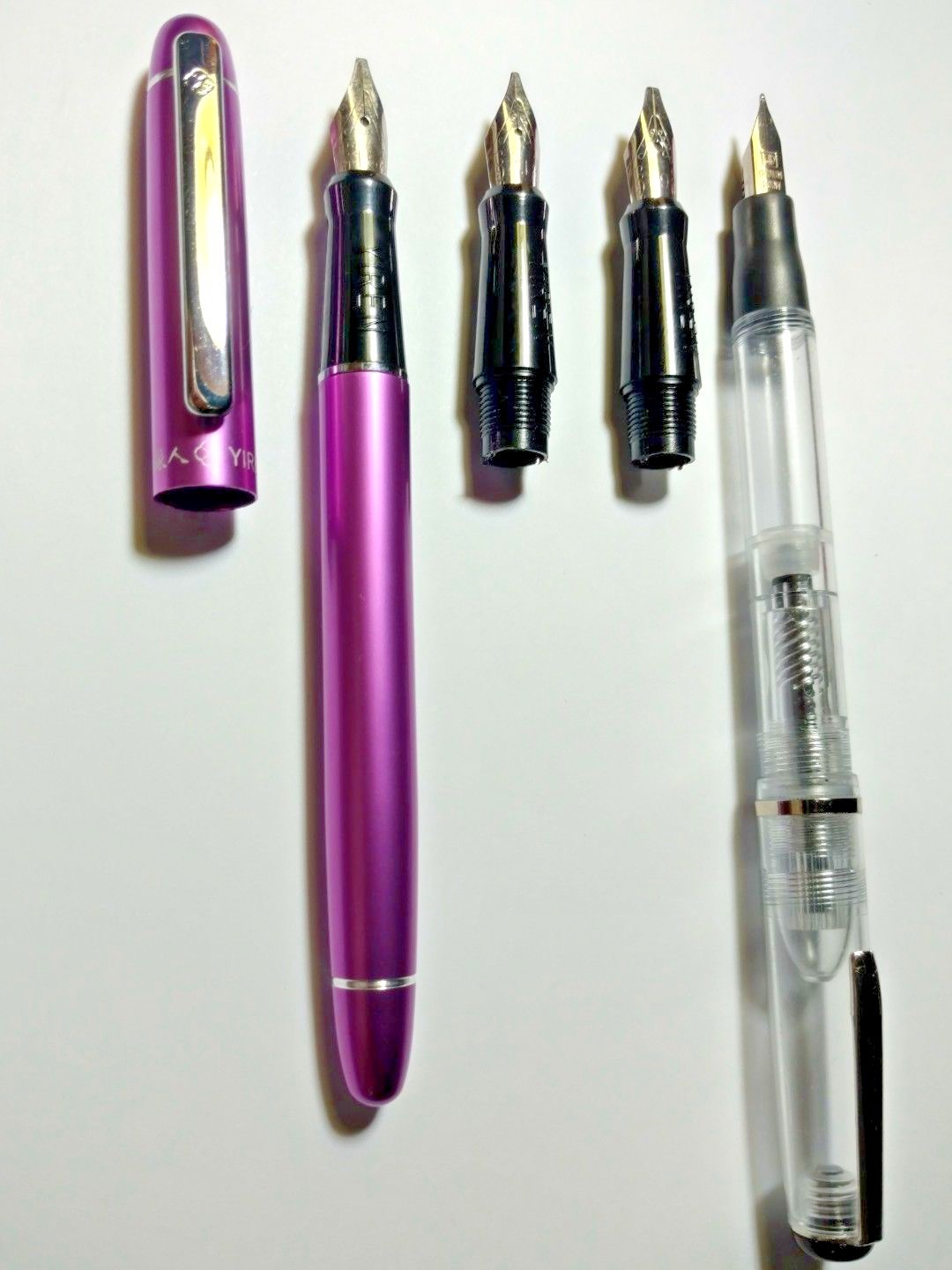 BEGINNERS CALLIGRAPHY MANUSCRIPT FOUNTAIN PEN SET 3 NIBS FREE PEN