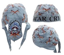 BUY 1 GET ONE INDIAN CHIEF SKULL WAR CRY BANDANA CAP 215 hat BIKER dorag