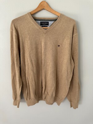 Casa Moda Pull Over  V-Neck Sweater 100% Pima Cotton Mens XL