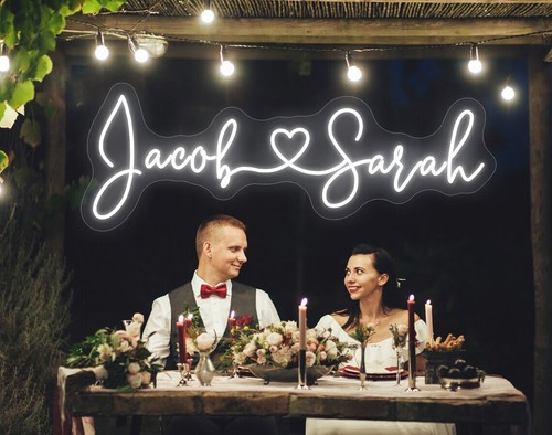Insegna Neon Matrimonio Personalizzata, Insegna Neon Matrimonio Regali Personalizzati, Decorazione Matrimonio - Foto 6 di 10