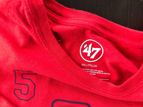 '47 MLB St. Louis Cardinals Pujols #5 Tshirt Size 2XL - Picture 2 of 4