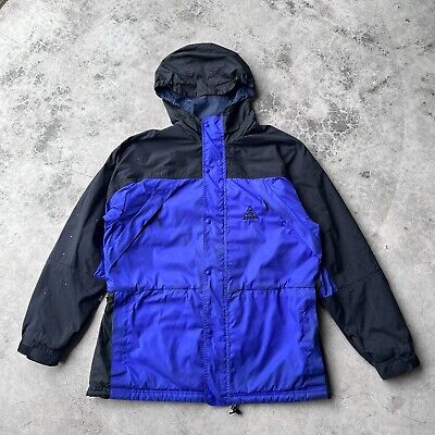 Nike ACG Parka Clima-Fit Jacket Blue/Black Hooded Vintage 90s