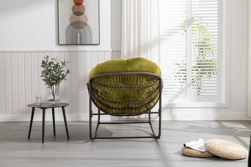 Rattan Schaukelstuhl Gartenbank mit Stahlrahmen Schaukelbank Gartenschaukel DE - Bild 19 von 36