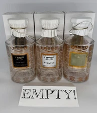 Creed EMPTY Refillable Glass Flacon Decanter 500 mL Vintage, Aventus, Tweed ETC