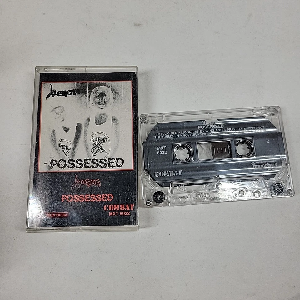 Venom Possessed Cassette Tape MXT 8022 Combat Records 1985 Death Metal Vintage - Image 2 of 4