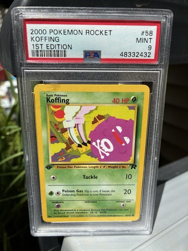 Koffing (1st Edition) graded PSA 9 for sale on eBay