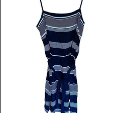 Gap navy blue and white sundress with spaghetti straps size medium