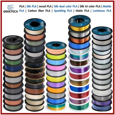 Nuovo filamento Geeetech PLA/PETG/ABS+/TPU/HS-PLA 1,75 mm 1 kg/rotolo per stampante 3D