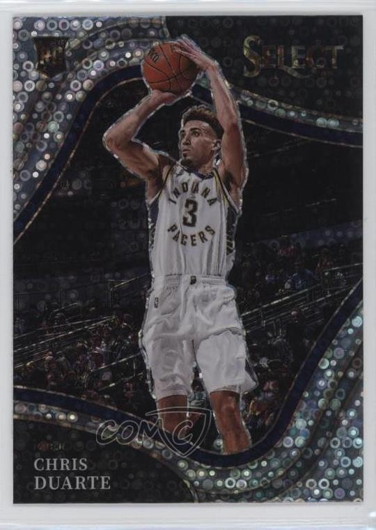 2021-22 Panini Select Courtside Disco Prizm Chris Duarte #220 Rookie RC