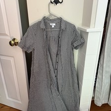 Vintage Target Lisa Marie Fernandez Black Gingham Dress Size S