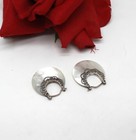 Sterling Silver & Mother of Pearl Meran Pierced  Earrings 6.25g   Cat RESCUE — photo 2