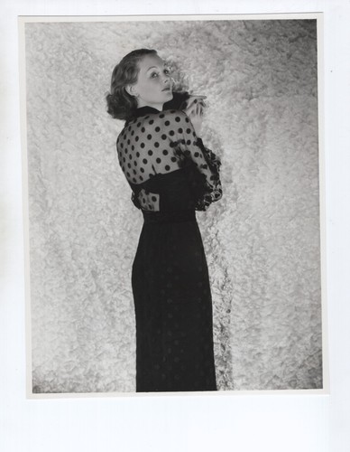 Elizabeth Allan Black Dress Portrait Orig 1935 7.25x9.25 DBW MGM Photo