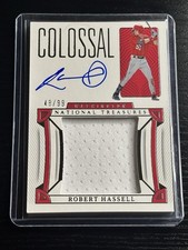 2023 Panini National Treasures Colossal Material Signatures Robert Hassell /99