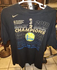 Nike Golden State Warriors 2018 NBA Finals Champions Shirt 3XL Black