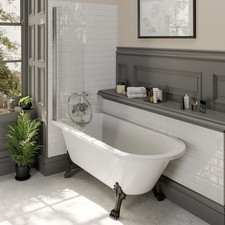 Freestanding 1500mm Bath Tub Traditional Single Ended Bathroom Dragon Feet