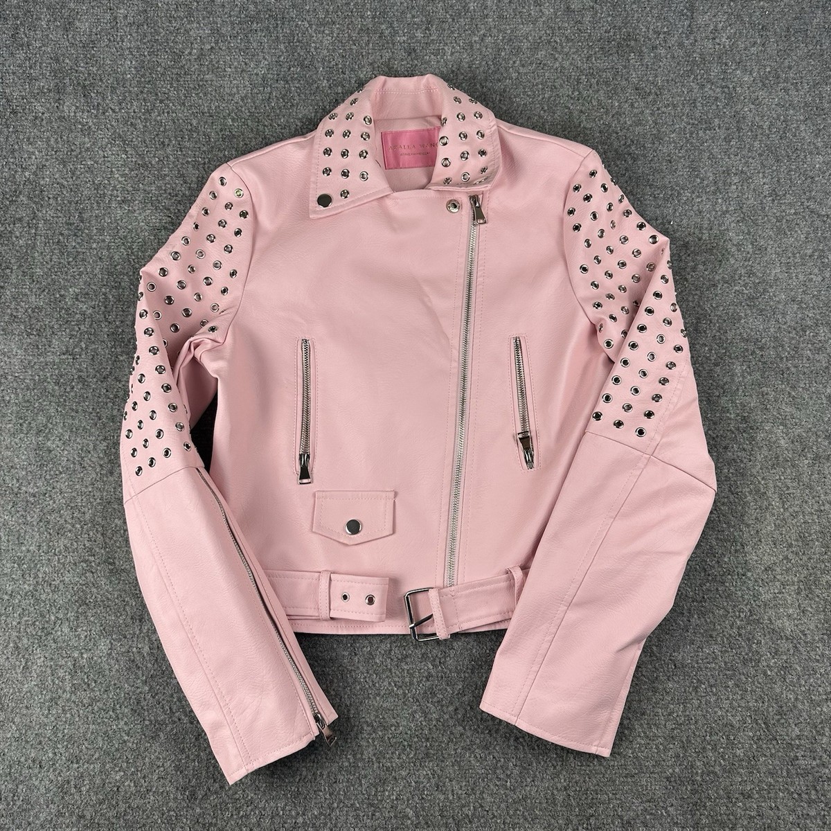 ジャケット・アウター muguet Heart pocket leather jacket PINK ジャケット・アウター muguet Heart pocket leather jacket PINK