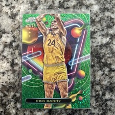 2023-24 Topps Cosmic Chrome Green Space Dust Refractors #123 Rick Barry /75