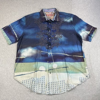 Robert Graham Borderlands Limited Edition Shirt Mens 3XL Short Sleeve 982/1208
