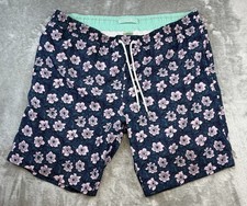 BONOBOS Swim Trunks Men's Large x9 Vibrant Floral Coastal Resort Pool Beachwear