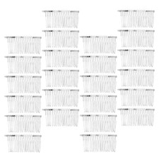 140Pcs Bridal Hair Side Combs Silver Iron Reusable Elegant Wedding Styling