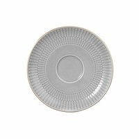 Seltmann Weiden Kombi-Untertasse Groß Amina Silbergrau Goldrand Unterteller 16Cm