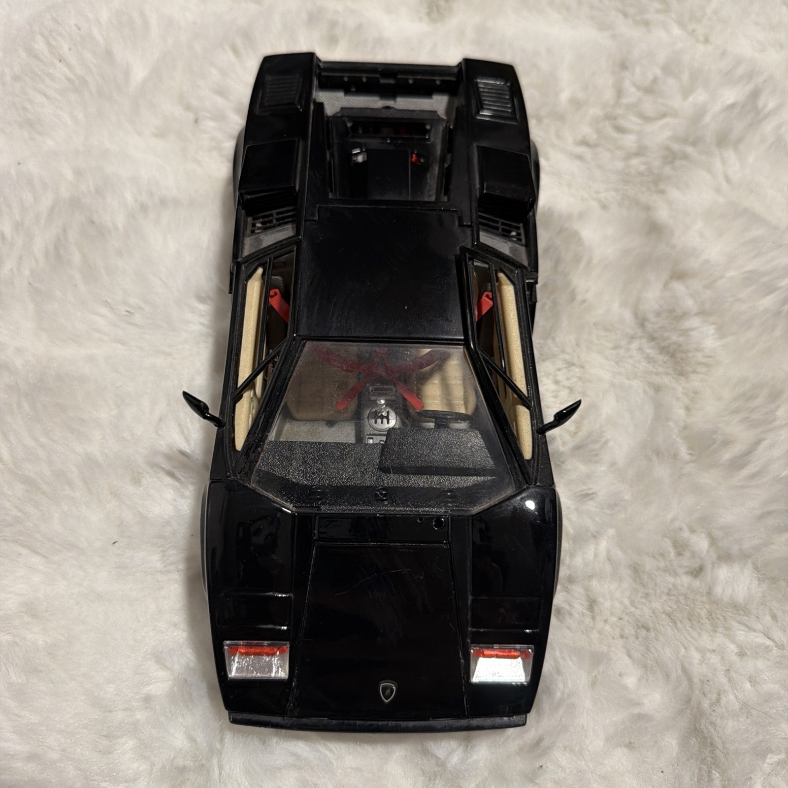Burago1/18 Lamborghini Countach Black Diablo 1988 VTG GUC Loose