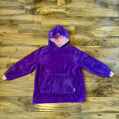 Huggle Pets Rainbow Unicorn Plush and Hoodie Purple Faux Fur Ages 3-11 Years Old