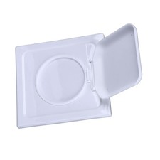 Dual Door Dryer Vent Cover Plastic Sealed Outdoor Dryer Exhaust Vent Cover With