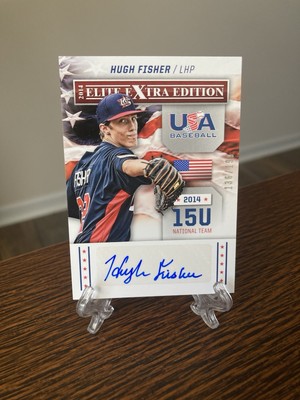 2014 Elite Extra Edition USA Baseball 15U Signatures #3 Hugh Fisher/199 RARE RC