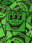 Keith Haring Patch - Green Smile, New York City Street Art, Basquiat, Pop Art