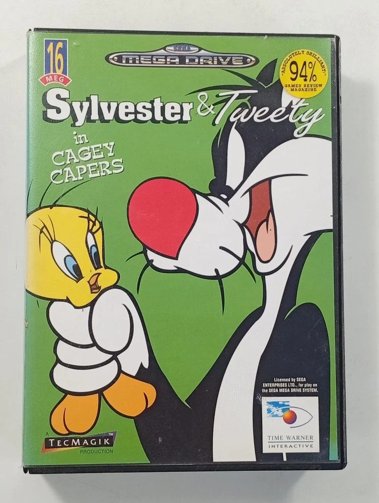 SYLVESTER & TWEETY IN CAGEY CAPERS SEGA MEGADRIVE (MD) PAL-EURO (COMPLETE - SIDE