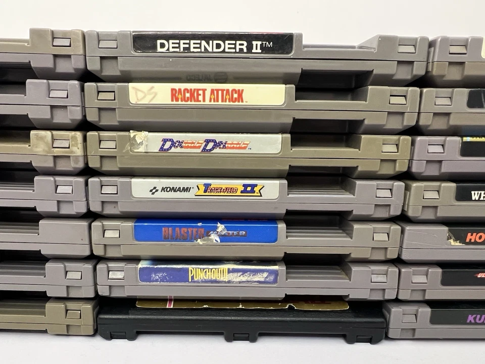 Lote De 21 Juegos NES Sistema De Entretenimiento Nintendo De Colección Probados Y Funcionando Foto 3 de 4