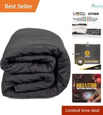 96x80 Soundproof Blanket Polyester Cotton Noise Absorption Quiet Room Divider