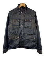 Diesel Hand Made Ring spun Vintage men’s multi pocket bomber  jacket size L