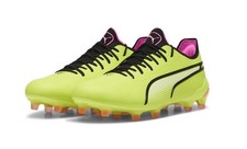 Puma King Ultimate FG AG Soccer Cleats Shoes Yellow 107563-06 Mens Size 7