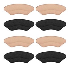 Heel Pads for Shoes that are Too Big, 4 Pairs, Foam Rosybrownblack 4pairs