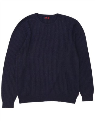 Kappa Mens Crew Neck Jumper Sweater 2XL Navy Blue Wool LT29
