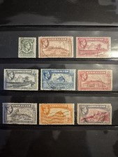 Gibraltar Postage Stamps 1938, Used, Set Of 9, King George Vl
