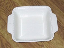 Nora Fleming 8x8 Stoneware Baker Square White...