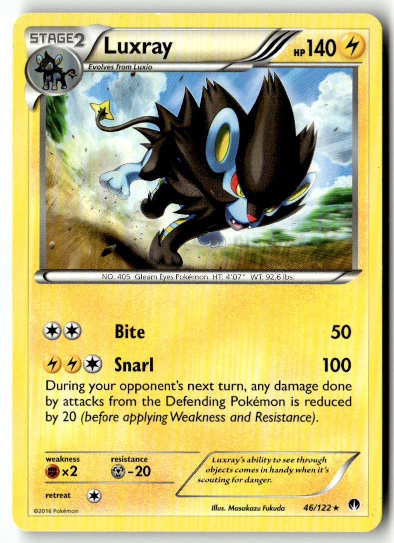 Pokemon TCG Luxray 46/122 Normal XY - BREAKpoint