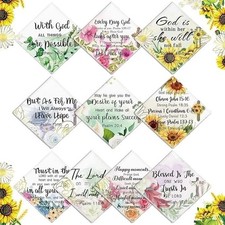 10 Pcs Christian Handkerchiefs for Women Inspirational Bible Verse Gift for C...