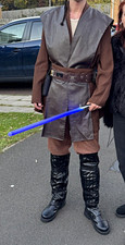 Anakin Skywalker Cosplay Costume Set w/ 2 Lightsabers