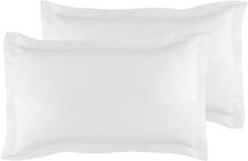 King Pillow Shams Set of 2 White Pillow Shams King Size 20X36 Pillow Covers 100 