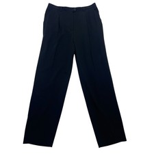 ESCADA by Margaretha Ley Vintage Pleated Wool Pants Black Size 42 / L Women  s